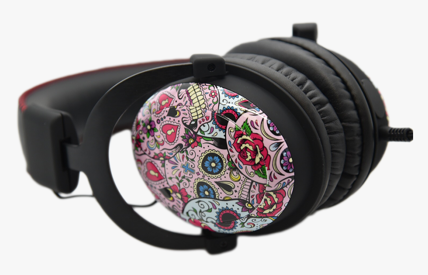 Skull With Headphones Png, Transparent Png