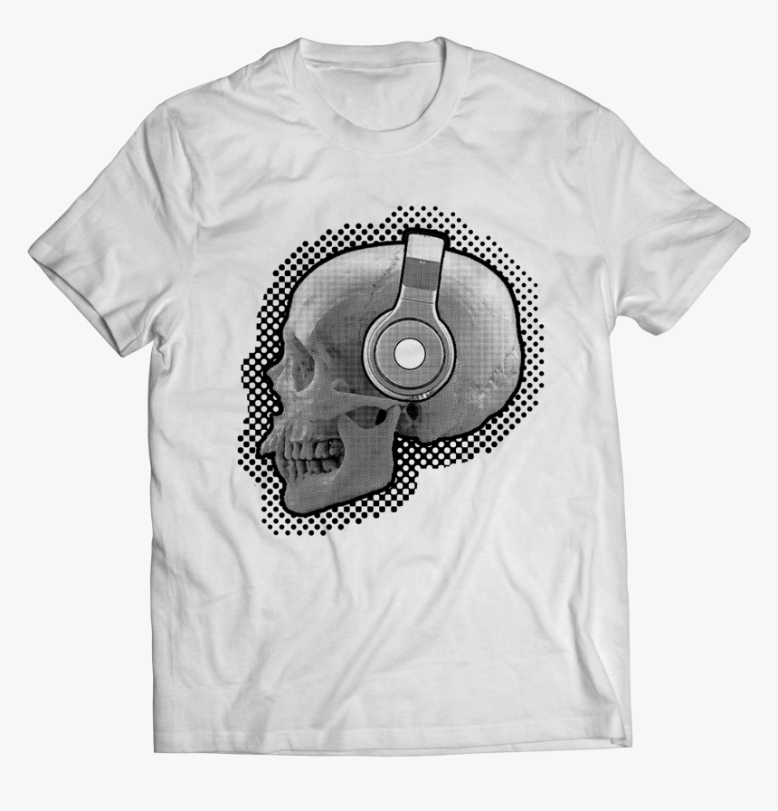 Skull With Headphones Png, Transparent Png
