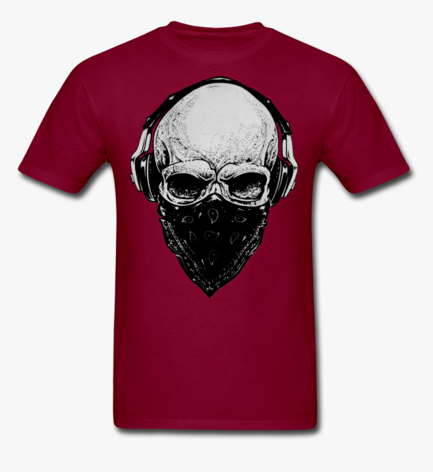 Skull With Headphones Png, Transparent Png