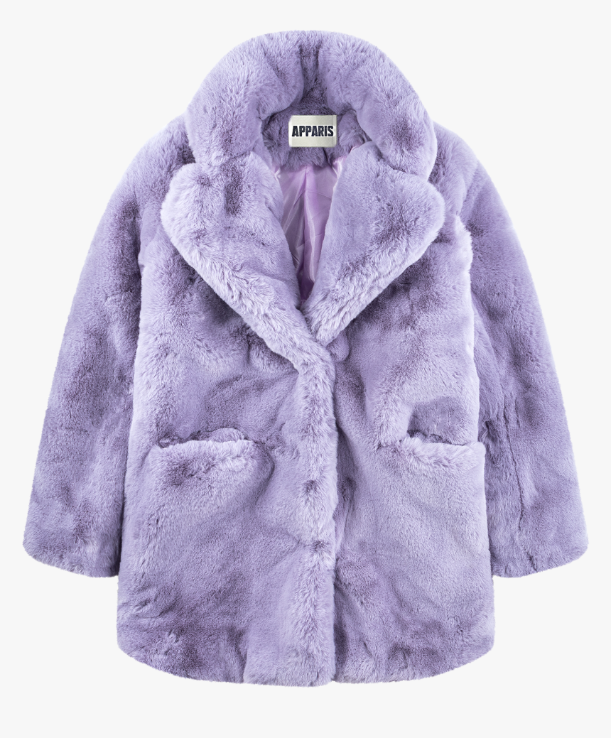 Sophie Lavender Faux Fur Coat, HD Png Download