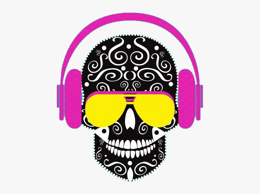 #skull #headphones, HD Png Download