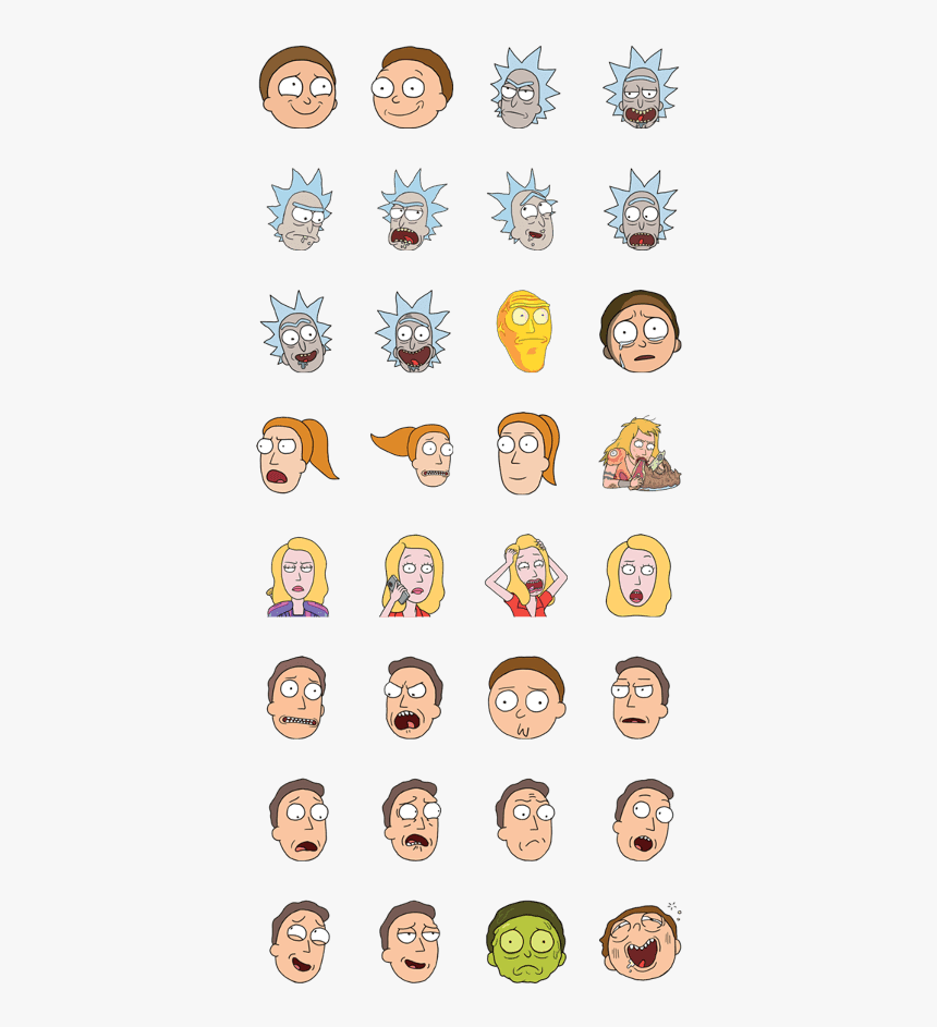 Rick And Morty Moji, HD Png Download