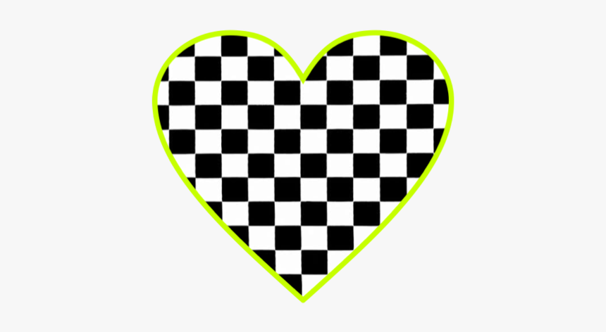#heart #checkard #goth #gothic, HD Png Download