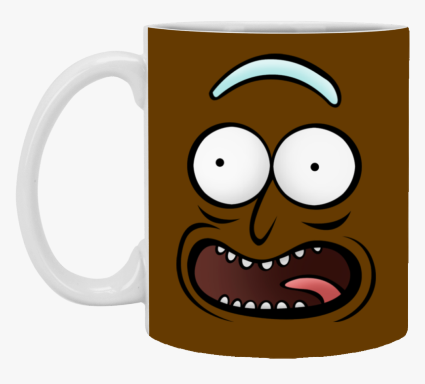 Rickz Pickles Funny Face Emoji Rick Mug Cup Gift, HD Png Download