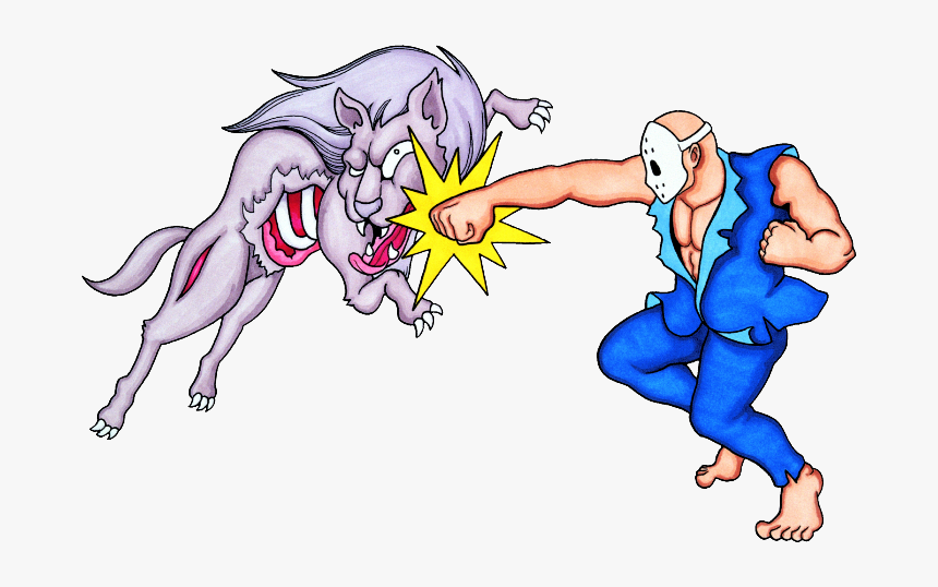Rick Punching A Zombie Dog In The Face, HD Png Download