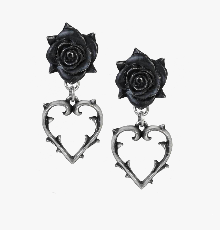 Rebelsmarket Wounded Love Black Rose Heart Of Thorns, HD Png Download