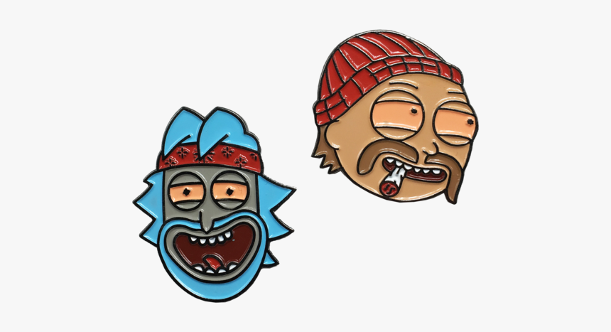 Rick Chong & Morty Cheech Pin Set, HD Png Download