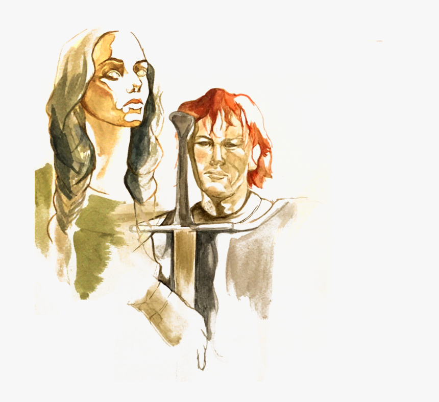 Romeo And Juliet Watercolour, HD Png Download