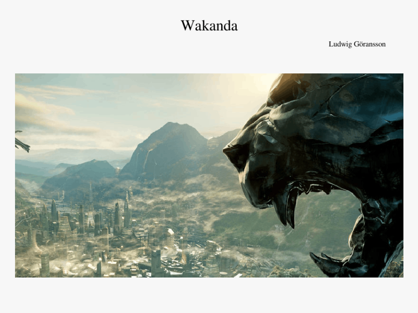 Wakanda Sheet Music For Flute, Violin, Piano, Trumpet, HD Png Download