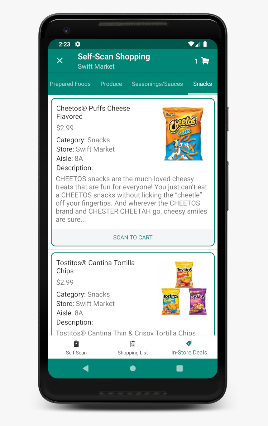 Displaying Deals In An Android App, HD Png Download