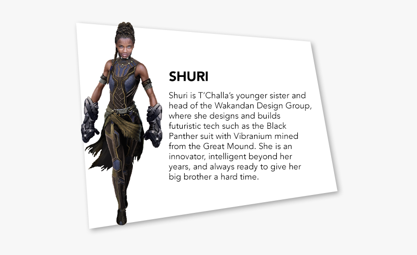 Profile Of Mcu Shuri, HD Png Download