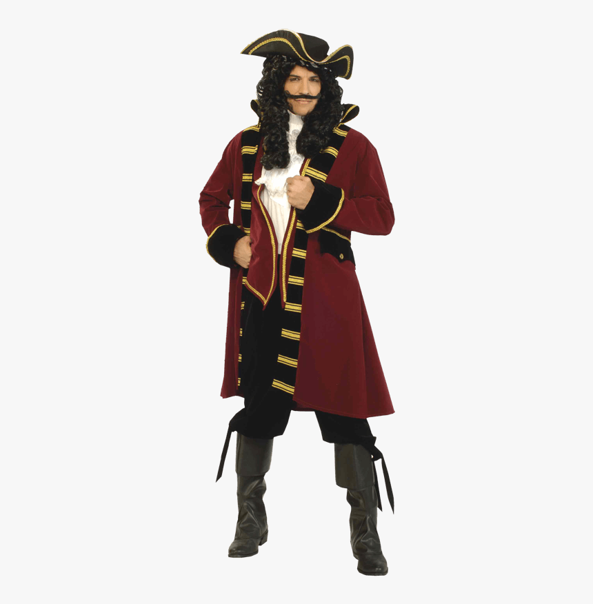 Traditional Men S Pirate Captain Costume, HD Png Download