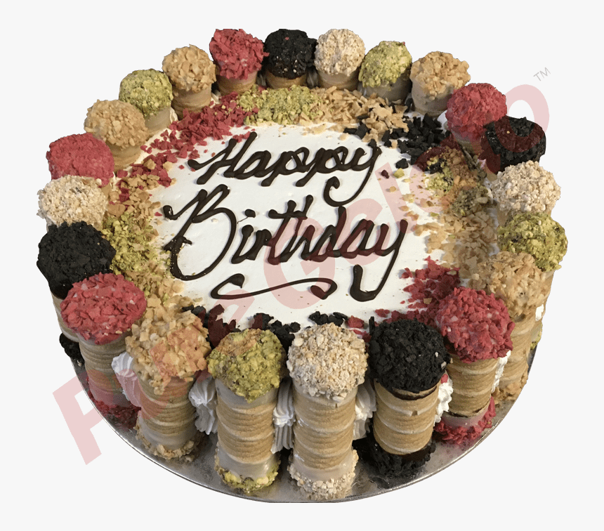 Cannoli Gelato Cake 20 Person Size, HD Png Download