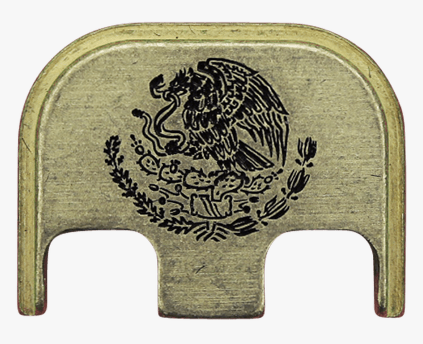 Mexican Eagle Brass Rugged Finish Back Plate, HD Png Download