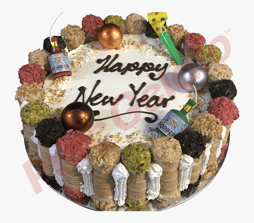 Cannoli Gelato Cake Party Themed New Year, HD Png Download
