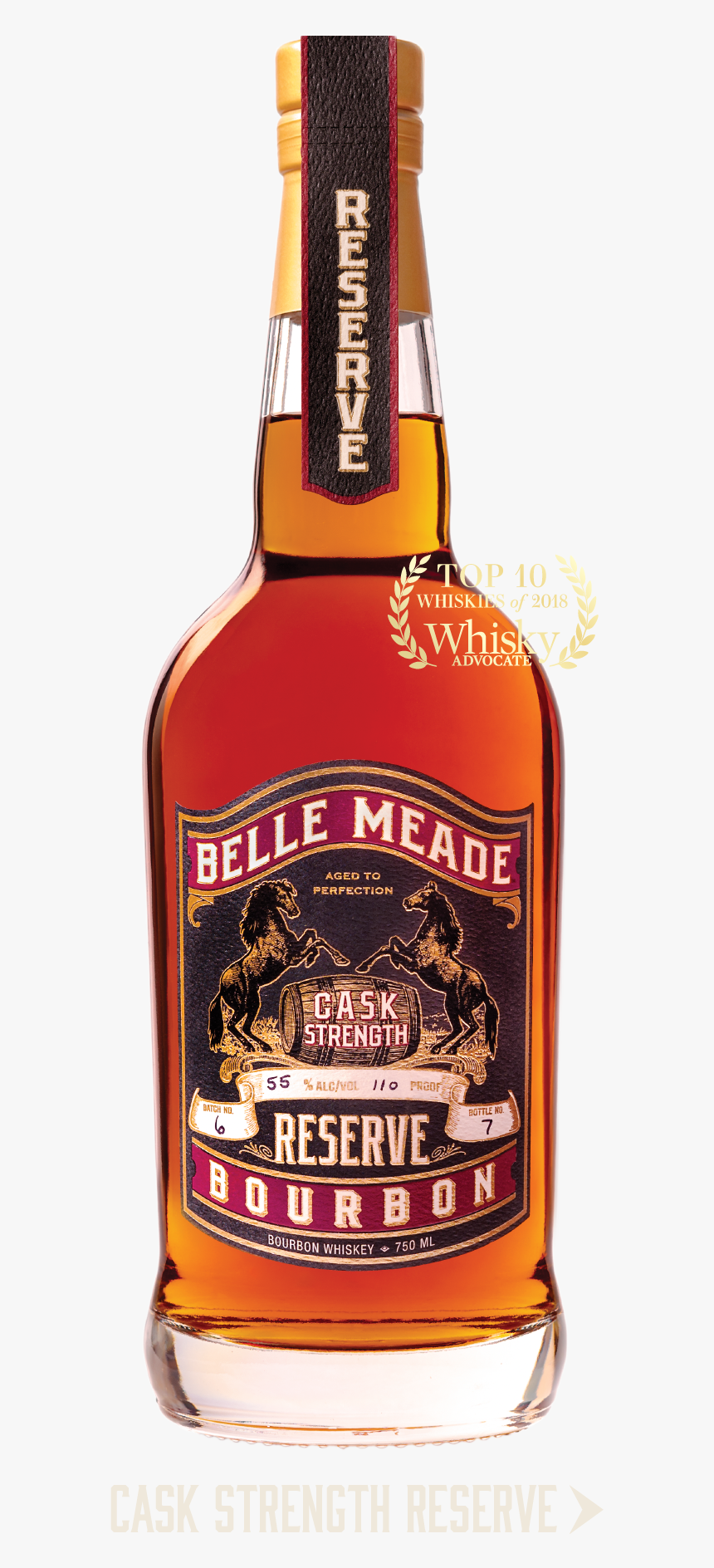 Belle Meade Bourbon Cask Strength Reserve, HD Png Download