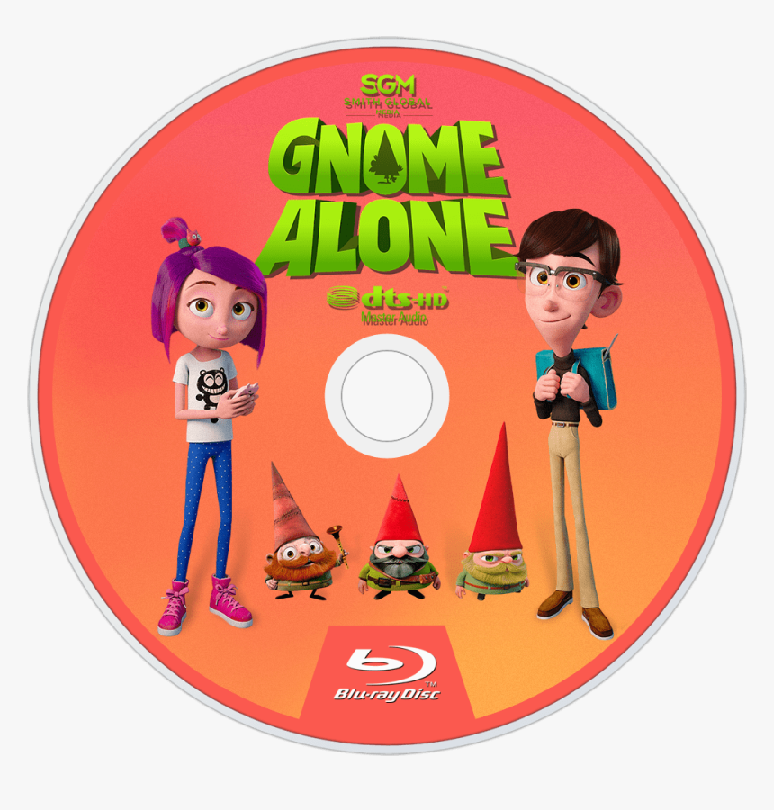 Gnome Alone Bluray Disc Image, HD Png Download
