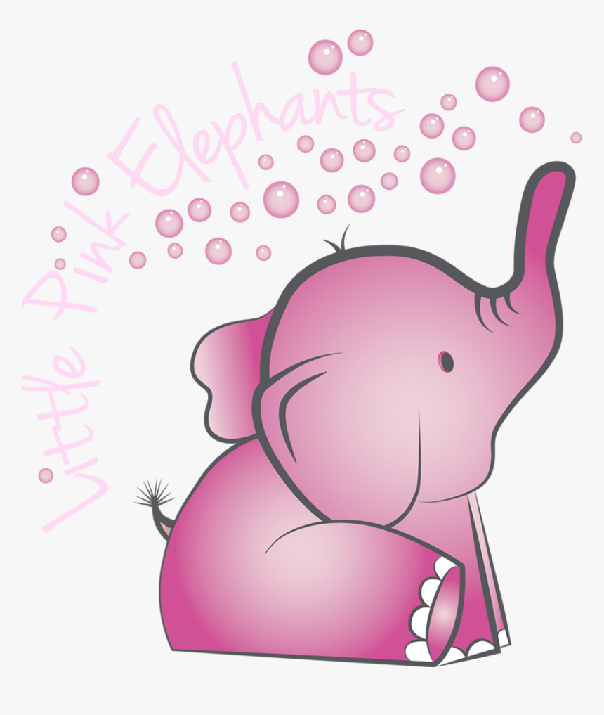 Top Pink Elephant Clip, HD Png Download