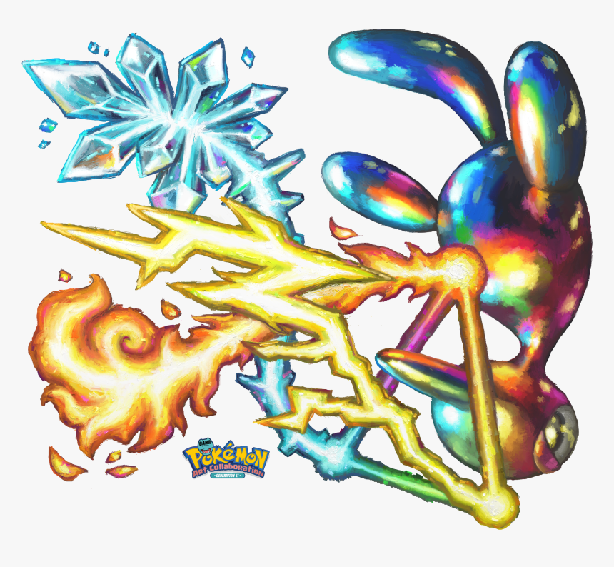 Porygon2 Used Tri Attack By Cortoony, HD Png Download