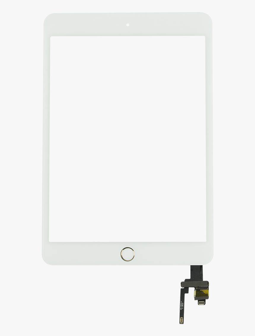 Ipad Mini 3 White/gold Touch Screen With Home Button, HD Png Download