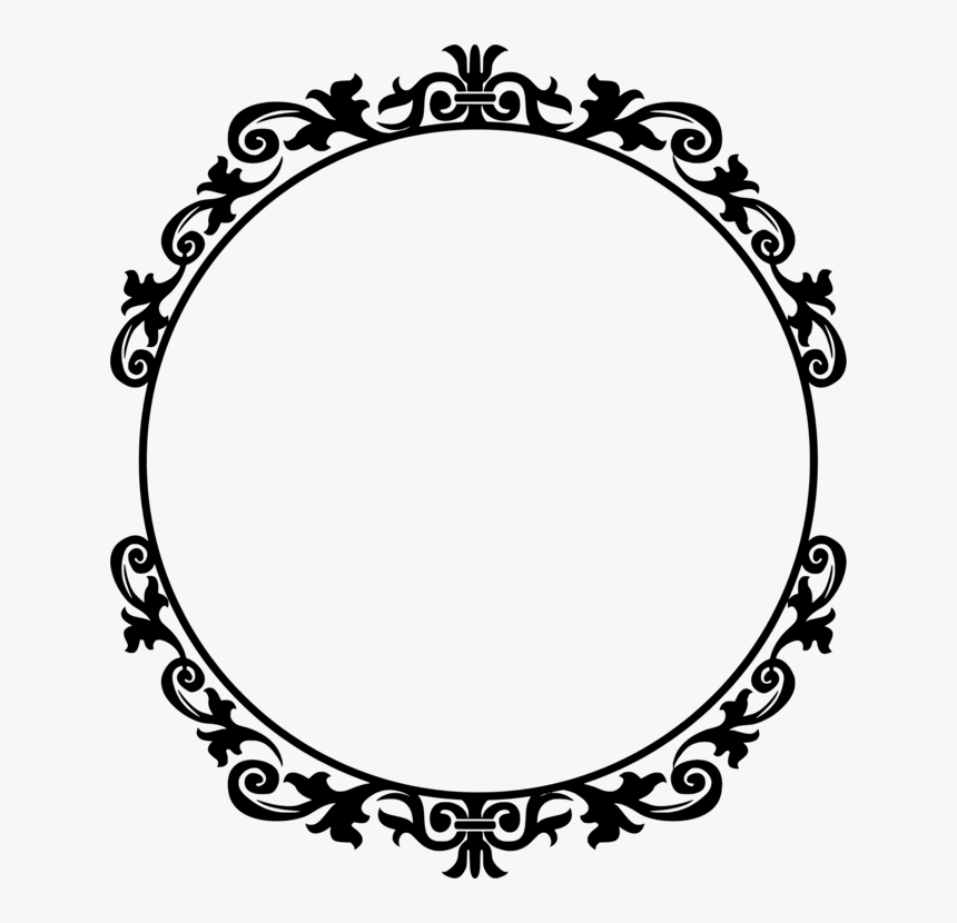 Picture Frame,line Art,flower, HD Png Download