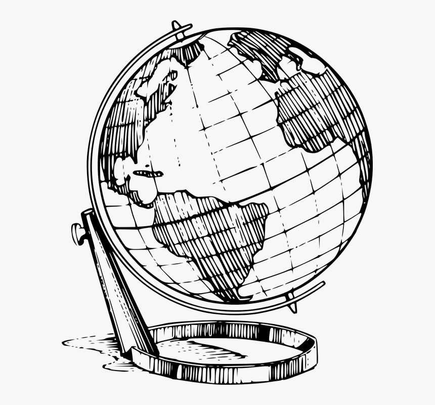Terrestrial Globe, Earth, Globe, World, Map, HD Png Download