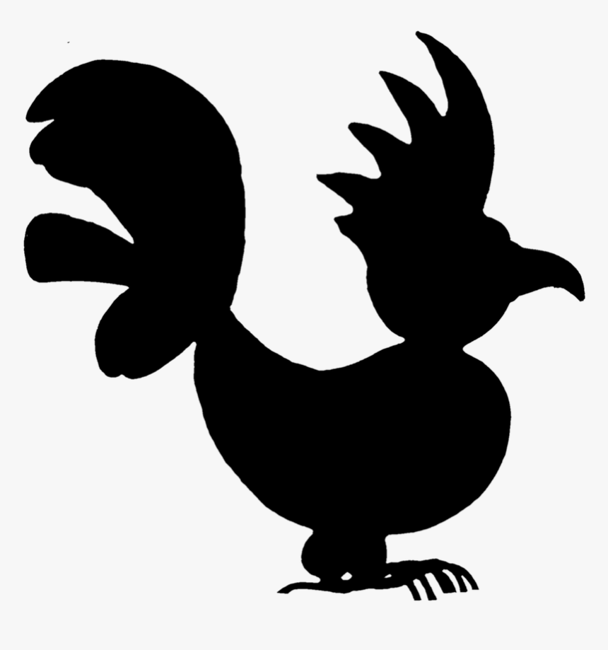 Hahn Poultry Silhouette Free Photo, HD Png Download