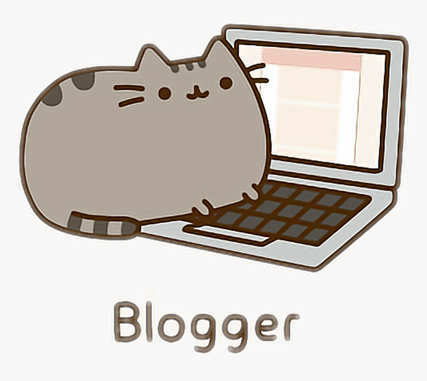 Pusheen Blogger Laptop Pusheencat, HD Png Download