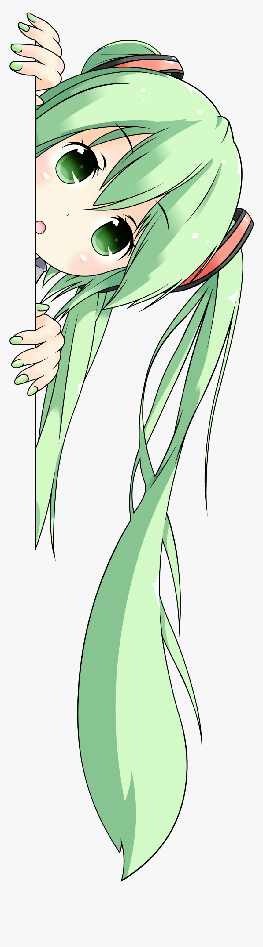 Transparent Chibi Miku Png, Png Download