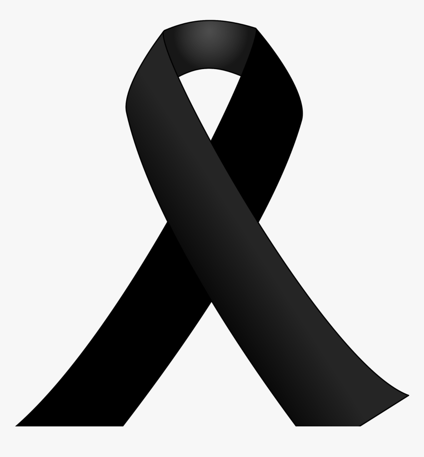 Black Ribbon Symbol Clip Art, HD Png Download