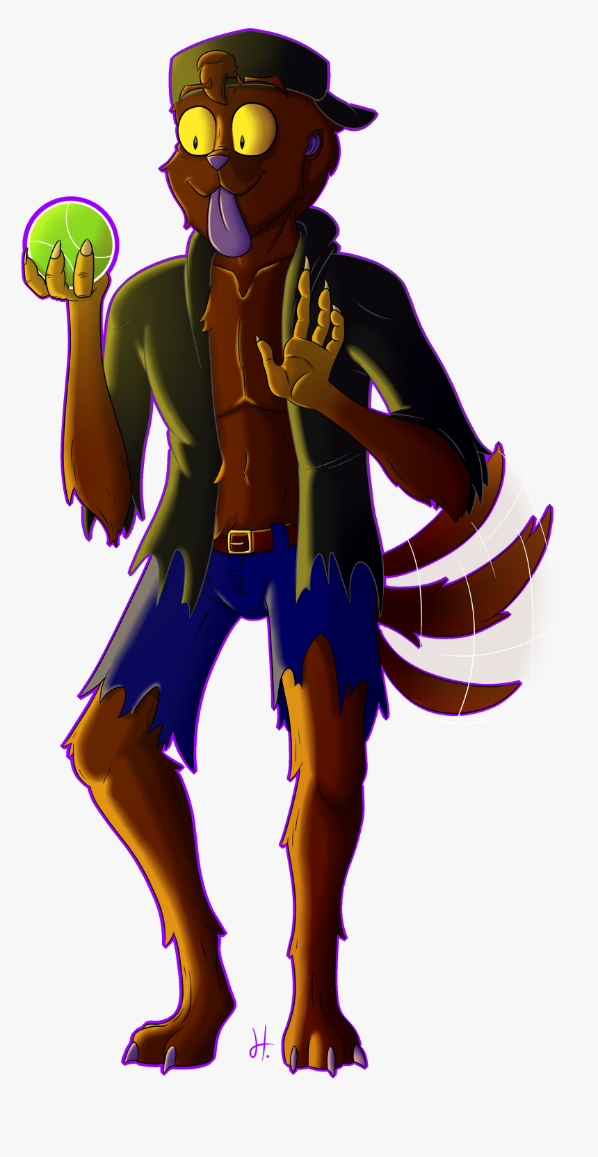 Pruple Wolf, HD Png Download