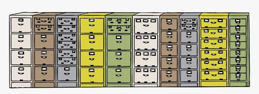 Vertical Filing Cabinets Clip Arts, HD Png Download