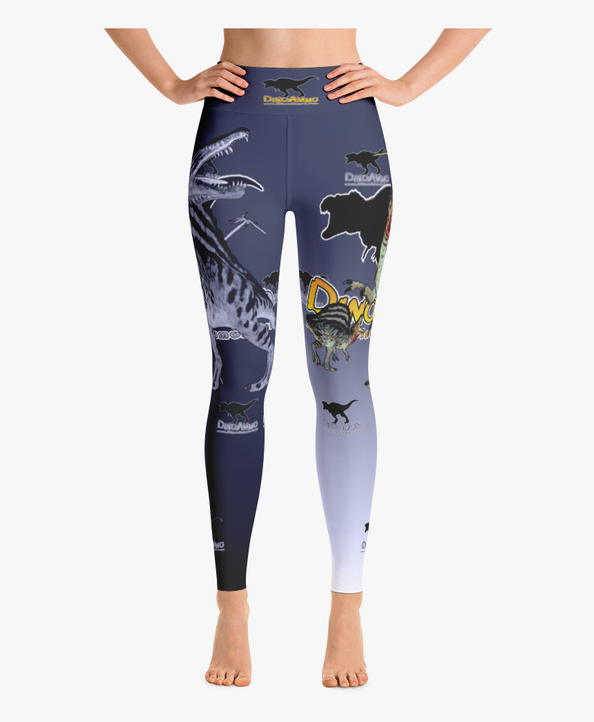 Dino Ammo Spinosaurus Blue Yoga Leggings, HD Png Download