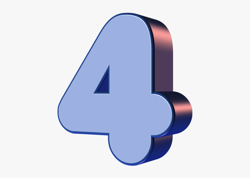 Número, Cuatro, 4, Dígito, HD Png Download