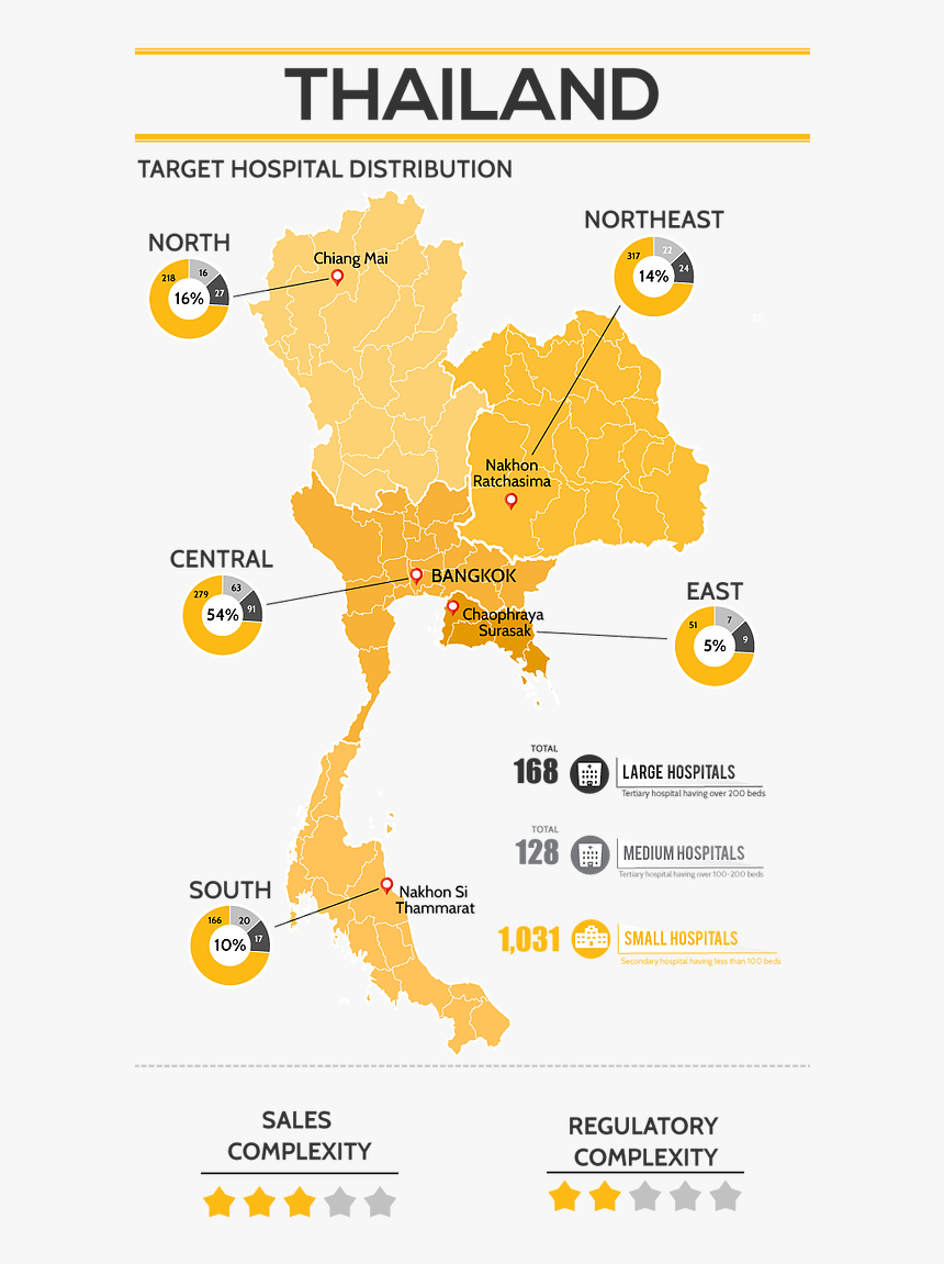 Thailand Map Png, Transparent Png