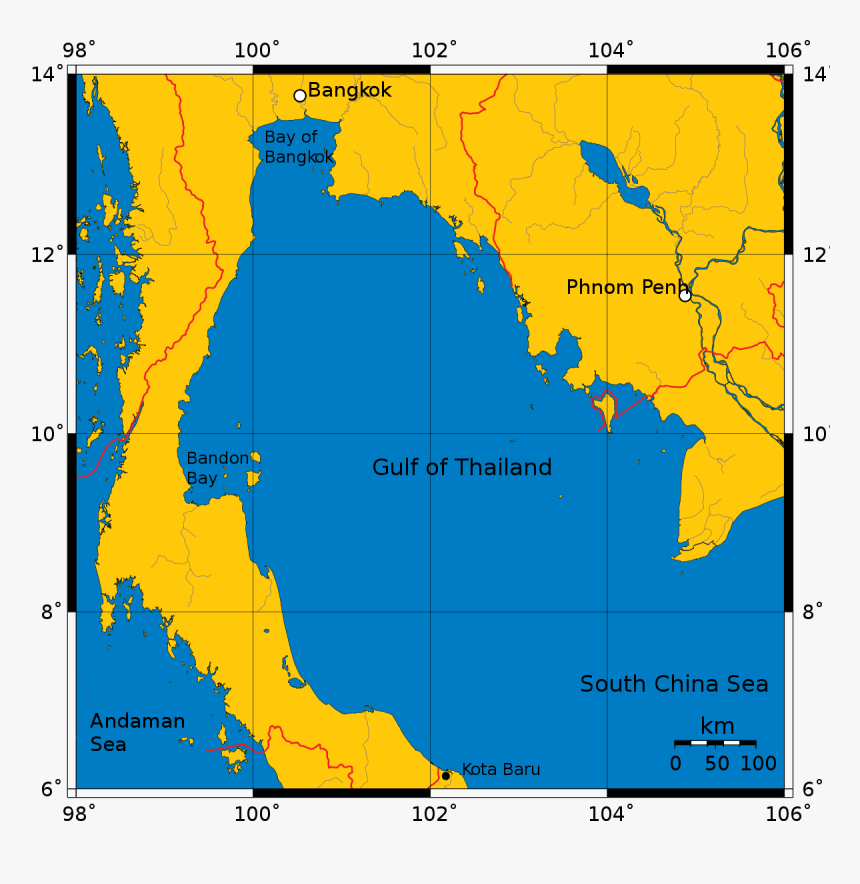 Thailand Map Png, Transparent Png