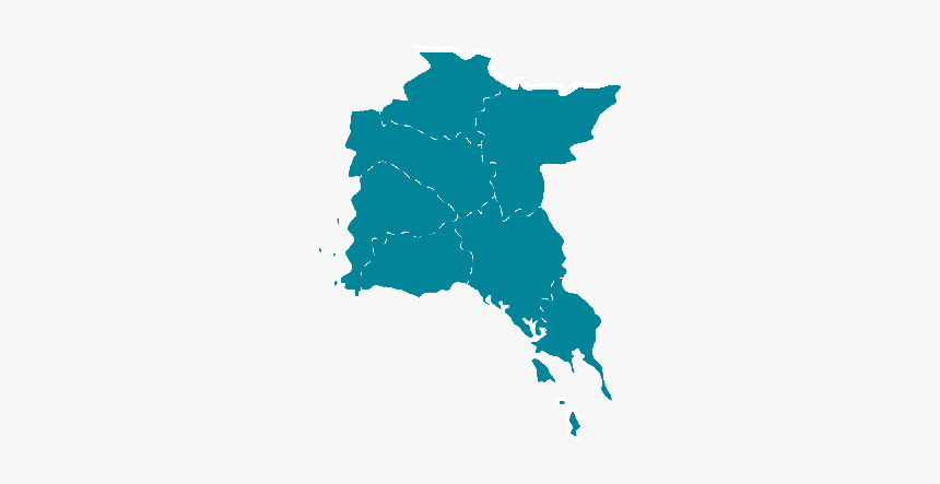 Thailand Map Png, Transparent Png