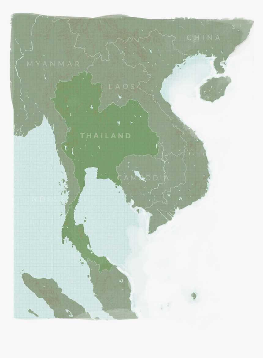 Thailand Map Png, Transparent Png
