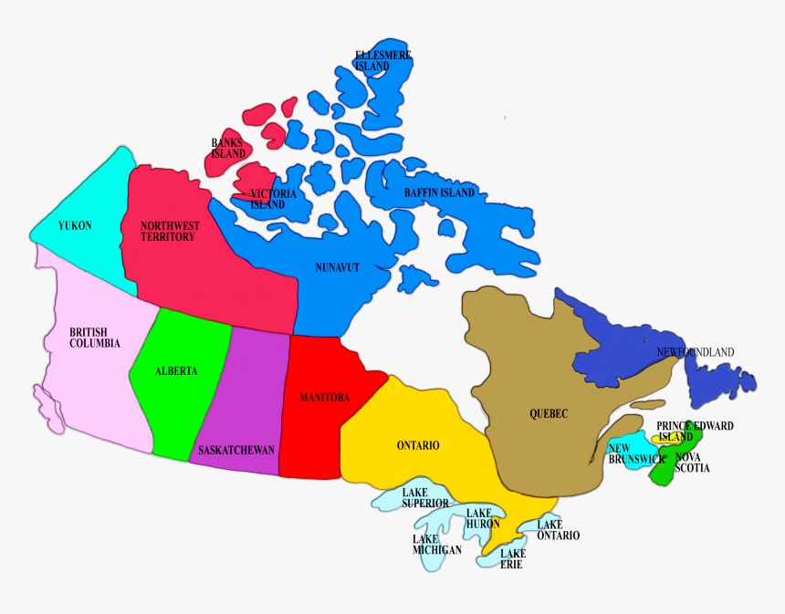 Canada Map Png, Transparent Png