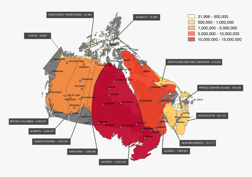 Transparent Canada Map Png, Png Download