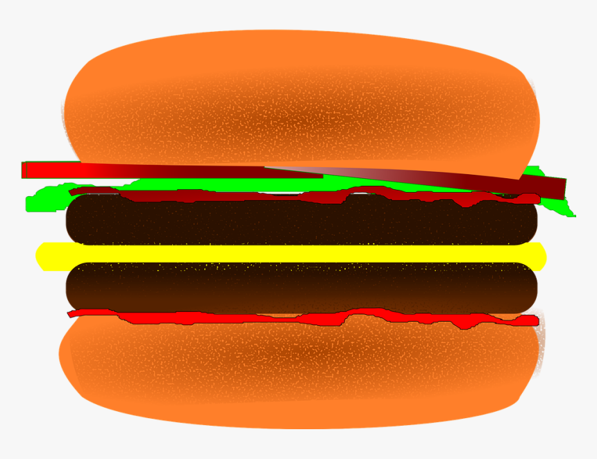 Hamburger Clipart Plate, HD Png Download
