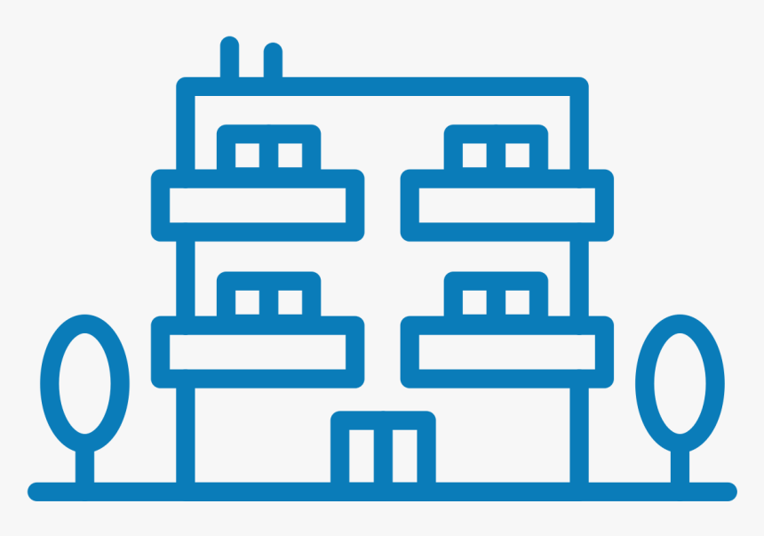 Line Diagram Of Buildings Two Storeys Or Higher, HD Png Download