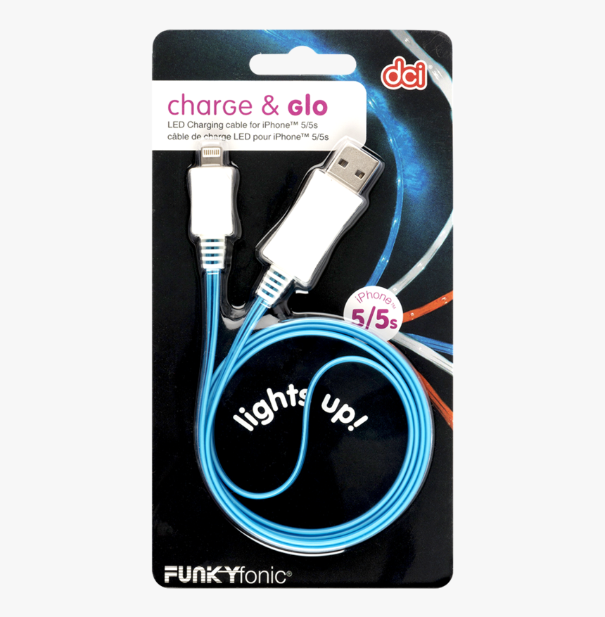 Glow Iphone Charging Cable, HD Png Download