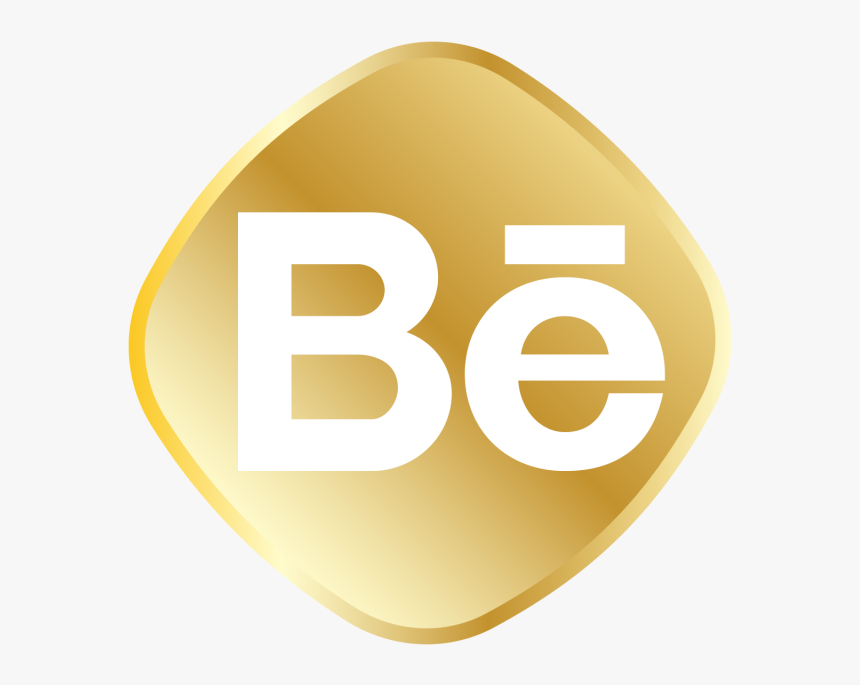 Golden Behance Icon, Social Media Vector, Royal, Golden, HD Png Download