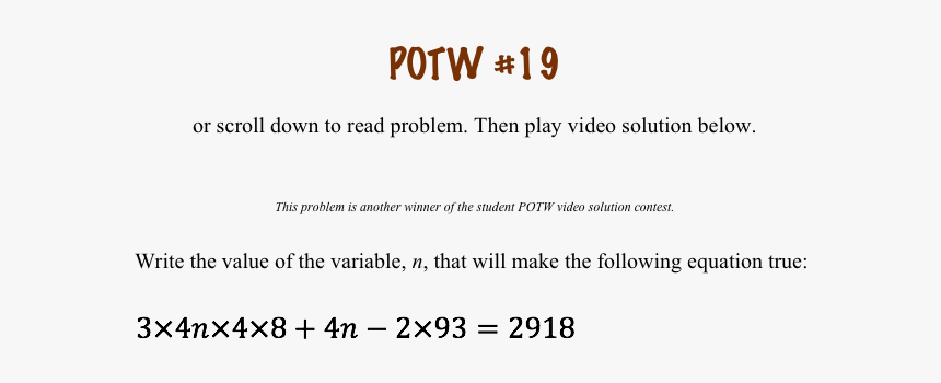 Potw, HD Png Download