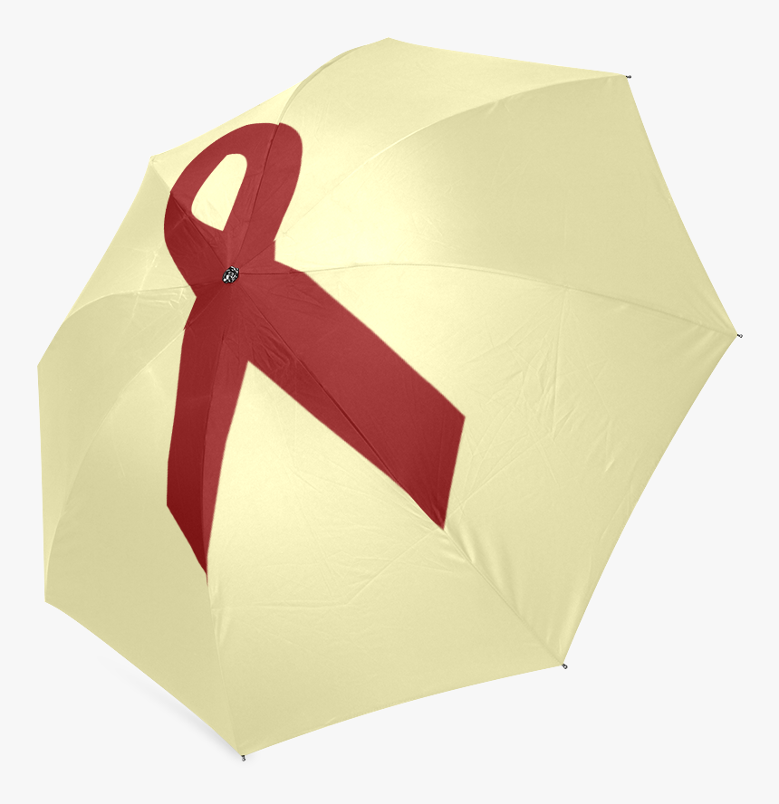 Red Ribbon Foldable Umbrella, HD Png Download