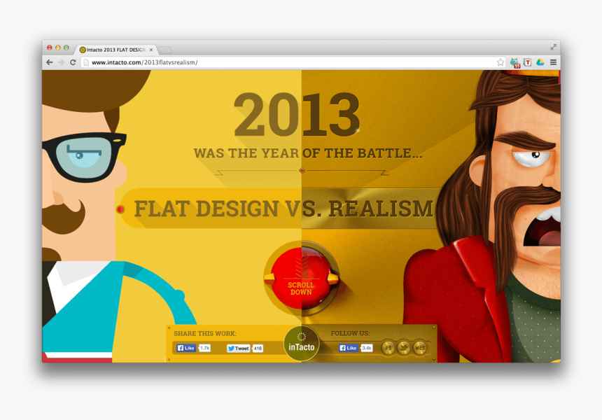 Flat Design Vs Realism, HD Png Download