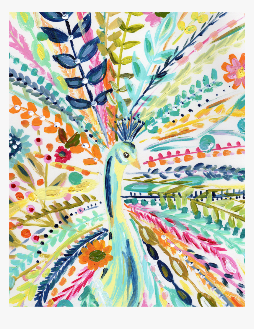 Boho Peacock [art Print] 
 Class Lazyload Lazyload, HD Png Download