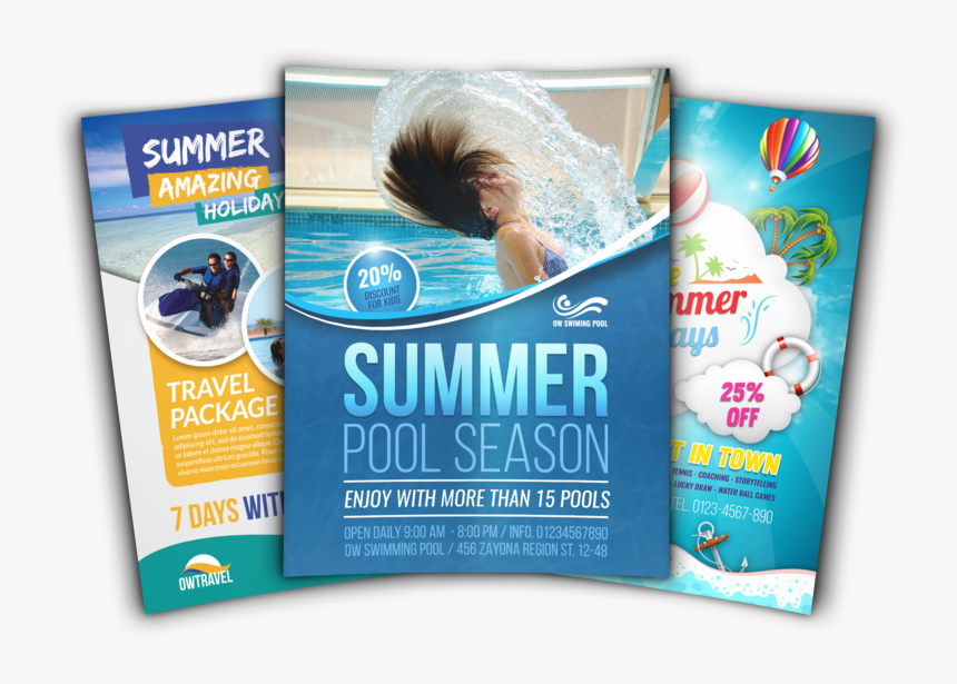 Summer Flyer Bundle Template, HD Png Download