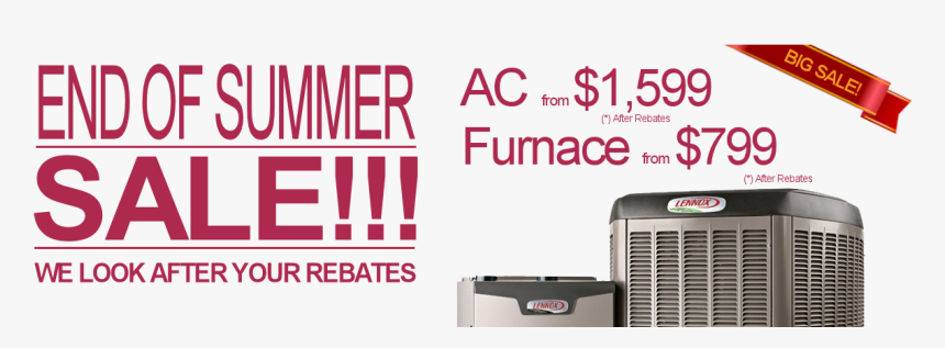 Hvac Gta End Of Summer Big Sale, HD Png Download